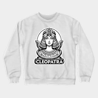 Cleopatra's Grace: Egyptian Queen's Elegance Crewneck Sweatshirt